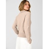 image:imageANRABESS Sweaters for Women Cropped Polo Collared Long Sleeve  Soft Lightweight Cozy Feel Pullover V Neck Knit Shirts Business Casual amp Office Clothes Fall Winter Dressy WearAlmond