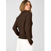 image:imageANRABESS Sweaters for Women Cropped Polo Collared Long Sleeve  Soft Lightweight Cozy Feel Pullover V Neck Knit Shirts Business Casual amp Office Clothes Fall Winter Dressy WearCoffee