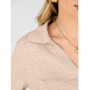 image:imageANRABESS Sweaters for Women Cropped Polo Collared Long Sleeve  Soft Lightweight Cozy Feel Pullover V Neck Knit Shirts Business Casual amp Office Clothes Fall Winter Dressy WearAlmond