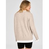 image:imageANRABESS Women Oversized Sweater Fall Crewneck Pullover Top  Cozy Knit Teacher School Outfits for WomenFaux Layered Ribbed TrimLong Sleeve Drop ShoulderPreppy Winter Casual StyleAlmond