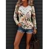 image:imageANRABESS Womens Long Sleeve Shirts Lace Tunic Tops  Scalloped V Neck Floral Print Blouses Soft Regular Fit Business Office Travel Outfits Dressy Casual Fall amp WinterMulti Floral