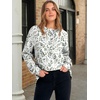 image:imageANRABESS Womens Oversized Printed Henley Neck Sweatshirt  Long Sleeve Tunic Pullover Half Button Curved Hem Side Slit Loose Fit Lightweight  Casual Daily for Leggings Fall WinterLeaf Print