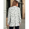image:imageANRABESS Womens Oversized Printed Henley Neck Sweatshirt  Long Sleeve Tunic Pullover Half Button Curved Hem Side Slit Loose Fit Lightweight  Casual Daily for Leggings Fall WinterLeaf Print