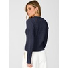 image:imageANRABESS Cable Knit Cropped Sweaters for Women  Crewneck Long Sleeve Fitted Pullover Tops Basic Soft Cozy Warm Fall Winter Layer Casual Going Out Business amp Daily WearNavy Blue