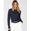 image:imageANRABESS Cable Knit Cropped Sweaters for Women  Crewneck Long Sleeve Fitted Pullover Tops Basic Soft Cozy Warm Fall Winter Layer Casual Going Out Business amp Daily WearNavy Blue