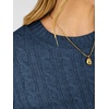 image:imageANRABESS Cable Knit Cropped Sweaters for Women  Crewneck Long Sleeve Fitted Pullover Tops Basic Soft Cozy Warm Fall Winter Layer Casual Going Out Business amp Daily WearDeep Blue
