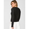 image:imageANRABESS Cable Knit Cropped Sweaters for Women  Crewneck Long Sleeve Fitted Pullover Tops Basic Soft Cozy Warm Fall Winter Layer Casual Going Out Business amp Daily WearBlack