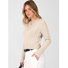 image:imageANRABESS Cable Knit Cropped Sweaters for Women  Crewneck Long Sleeve Fitted Pullover Tops Basic Soft Cozy Warm Fall Winter Layer Casual Going Out Business amp Daily WearAlmond