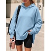 image:imageANRABESS Hoodies for Women Oversized Fall Fashion Outfits  Raglan Long Sleeve Pullover Sweatshirts Side Slit Tunic Cozy Soft Tops Casual Travel Going Out amp Workout Cute Y2K ClothesLight Blue