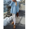 image:imageANRABESS Hoodies for Women Oversized Fall Fashion Outfits  Raglan Long Sleeve Pullover Sweatshirts Side Slit Tunic Cozy Soft Tops Casual Travel Going Out amp Workout Cute Y2K ClothesLight Blue