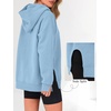 image:imageANRABESS Hoodies for Women Oversized Fall Fashion Outfits  Raglan Long Sleeve Pullover Sweatshirts Side Slit Tunic Cozy Soft Tops Casual Travel Going Out amp Workout Cute Y2K ClothesLight Blue