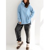 image:imageANRABESS Hoodies for Women Oversized Fall Fashion Outfits  Raglan Long Sleeve Pullover Sweatshirts Side Slit Tunic Cozy Soft Tops Casual Travel Going Out amp Workout Cute Y2K ClothesLight Blue
