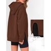image:imageANRABESS Hoodies for Women Oversized Fall Fashion Outfits  Raglan Long Sleeve Pullover Sweatshirts Side Slit Tunic Cozy Soft Tops Casual Travel Going Out amp Workout Cute Y2K ClothesCaramel