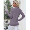 image:imageANRABESS Long Sleeve Polo Sweaters for Women Pearl Button  Business Casual Work Office Pullover Tops Basic Lightweight Comfy Knit Fall Fashion Winter Layer ClothesNutmeg