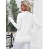 image:imageANRABESS Long Sleeve Polo Sweaters for Women Pearl Button  Business Casual Work Office Pullover Tops Basic Lightweight Comfy Knit Fall Fashion Winter Layer ClothesWhite