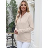 image:imageANRABESS Long Sleeve Polo Sweaters for Women Pearl Button  Business Casual Work Office Pullover Tops Basic Lightweight Comfy Knit Fall Fashion Winter Layer ClothesAlmond