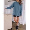 image:imageANRABESS Oversized Sweatshirt for Women Crewneck Fall Outfits  Long Sleeve Side Slit Pullover Tops Comfy Soft Fleece Loose Fit Sweatshirts with Pockets Casual Work Lounge Winter ClothesGrey Blue