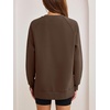 image:imageANRABESS Oversized Sweatshirt for Women Crewneck Fall Outfits  Long Sleeve Side Slit Pullover Tops Comfy Soft Fleece Loose Fit Sweatshirts with Pockets Casual Work Lounge Winter ClothesCoffee