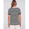 image:imageANRABESS Short Sleeve Sweaters for Women Wool Blend V Neck Sweater Shirts Business Casual Work Tops 2026 Summer OutfitsStriped Black
