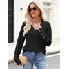 image:imageANRABESS Sweaters for Women Fall Lightweight Knit Pullover  Soft Long Sleeve V Neck Loose Fit Shirts Business Casual Work Tops Winter Spring BlousesBlack