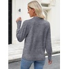 image:imageANRABESS Sweaters for Women Fall Lightweight Knit Pullover  Soft Long Sleeve V Neck Loose Fit Shirts Business Casual Work Tops Winter Spring BlousesDark Grey