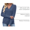image:imageANRABESS Sweaters for Women Fall Lightweight Knit Pullover  Soft Long Sleeve V Neck Loose Fit Shirts Business Casual Work Tops Winter Spring BlousesDeep Blue