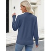 image:imageANRABESS Sweaters for Women Fall Lightweight Knit Pullover  Soft Long Sleeve V Neck Loose Fit Shirts Business Casual Work Tops Winter Spring BlousesDeep Blue