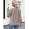 image:imageANRABESS Sweaters for Women Fall Lightweight Knit Pullover  Soft Long Sleeve V Neck Loose Fit Shirts Business Casual Work Tops Winter Spring BlousesGrey Khaki