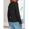 image:imageANRABESS Sweaters for Women Loose Fit Lightweight  Scalloped Long Sleeve Tops Soft Cozy Knit Pullover Travel Work Daily Wear Colthes 2026 Fall Casual Dressy OutfitsBlack
