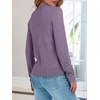 image:imageANRABESS Sweaters for Women Loose Fit Lightweight  Scalloped Long Sleeve Tops Soft Cozy Knit Pullover Travel Work Daily Wear Colthes 2026 Fall Casual Dressy OutfitsPurple