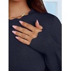 image:imageANRABESS Sweaters for Women Loose Fit Lightweight  Scalloped Long Sleeve Tops Soft Cozy Knit Pullover Travel Work Daily Wear Colthes 2026 Fall Casual Dressy OutfitsNavy Blue