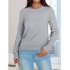 image:imageANRABESS Sweaters for Women Loose Fit Lightweight  Scalloped Long Sleeve Tops Soft Cozy Knit Pullover Travel Work Daily Wear Colthes 2026 Fall Casual Dressy OutfitsGrey
