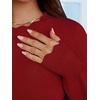 image:imageANRABESS Sweaters for Women Loose Fit Lightweight  Scalloped Long Sleeve Tops Soft Cozy Knit Pullover Travel Work Daily Wear Colthes 2026 Fall Casual Dressy OutfitsRed