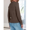 image:imageANRABESS Sweaters for Women Loose Fit Lightweight  Scalloped Long Sleeve Tops Soft Cozy Knit Pullover Travel Work Daily Wear Colthes 2026 Fall Casual Dressy OutfitsBrown