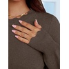 image:imageANRABESS Sweaters for Women Loose Fit Lightweight  Scalloped Long Sleeve Tops Soft Cozy Knit Pullover Travel Work Daily Wear Colthes 2026 Fall Casual Dressy OutfitsBrown