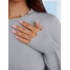 image:imageANRABESS Sweaters for Women Loose Fit Lightweight  Scalloped Long Sleeve Tops Soft Cozy Knit Pullover Travel Work Daily Wear Colthes 2026 Fall Casual Dressy OutfitsGrey