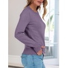 image:imageANRABESS Sweaters for Women Loose Fit Lightweight  Scalloped Long Sleeve Tops Soft Cozy Knit Pullover Travel Work Daily Wear Colthes 2026 Fall Casual Dressy OutfitsPurple