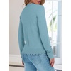 image:imageANRABESS Sweaters for Women Loose Fit Lightweight  Scalloped Long Sleeve Tops Soft Cozy Knit Pullover Travel Work Daily Wear Colthes 2026 Fall Casual Dressy OutfitsLight Blue