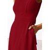 image:imageANRABESS Women Formal Sleeveless Cocktail Midi Dresses  Summer Wedding Guest Dress Elegant with Belted Business Work Modest ALine Versatile for Party Dinner EveningRed
