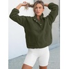 image:imageANRABESS Women Fuzzy Fleece Pullover Sherpa Jackets  Long Sleeve Button Down Warm Soft Color Block Sweatshirt with PocketsOlive