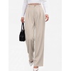 image:imageANRABESS Womens High Waisted Wide Leg Dress Work Pants  Office Business Casual Trousers Elastic Waist Pleated Palazzo Slacks with Pockets Fall Summer Spring OutfitsBeige