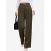 image:imageANRABESS Womens High Waisted Wide Leg Dress Work Pants  Office Business Casual Trousers Elastic Waist Pleated Palazzo Slacks with Pockets Fall Summer Spring OutfitsCoffee