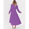 image:imageANRABESS Womens Long Sleeve Boho Maxi Dress 2026 Fall V Neck Floral Striped Casual Loose Fit Beach Vacation DressesFloral Purple