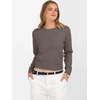 image:imageANRABESS Womens Long Sleeve Sweaters Cropped Crew Neck  Business Casual TopsLight Weight Comfy KnitPullover Short SweaterBasic ClassicFall Fashion Winter Layer ClothesCoffee