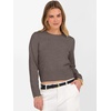 image:imageANRABESS Womens Long Sleeve Sweaters Cropped Crew Neck  Business Casual TopsLight Weight Comfy KnitPullover Short SweaterBasic ClassicFall Fashion Winter Layer ClothesCoffee
