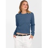 image:imageANRABESS Womens Long Sleeve Sweaters Cropped Crew Neck  Business Casual TopsLight Weight Comfy KnitPullover Short SweaterBasic ClassicFall Fashion Winter Layer ClothesDeep Blue