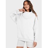 image:imageANRABESS Womens Mock Neck Sweatshirt Oversized Pullover  Cozy Fall Fashion Long Sleeve Tops Casual Going Out Daily Wear Loose Fit Soft Fleece 2026 Winter Trendy OutfitsWhite