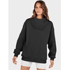 image:imageANRABESS Womens Mock Neck Sweatshirt Oversized Pullover  Cozy Fall Fashion Long Sleeve Tops Casual Going Out Daily Wear Loose Fit Soft Fleece 2026 Winter Trendy OutfitsBlack
