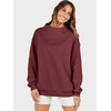 image:imageANRABESS Womens Mock Neck Sweatshirt Oversized Pullover  Cozy Fall Fashion Long Sleeve Tops Casual Going Out Daily Wear Loose Fit Soft Fleece 2026 Winter Trendy OutfitsWine Red