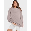 image:imageANRABESS Womens Mock Neck Sweatshirt Oversized Pullover  Cozy Fall Fashion Long Sleeve Tops Casual Going Out Daily Wear Loose Fit Soft Fleece 2026 Winter Trendy OutfitsKhaki